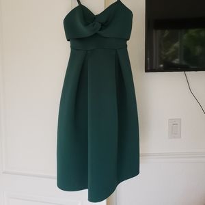 ASOS Scubba Cami Bow Crop Top Prom Midi Dress